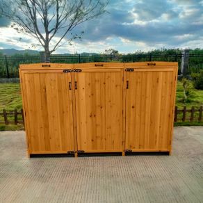 Wheelie Bin Storage with Hydraulic Arms 3 Bay