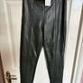leather look trousers Image 6