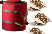 Fairy Lights Storage Bag with Cable Organiser Reels - Fabric Storage Box with Zip for Outdoor Garden Lights Christmas Decorations String Lights - Stores Up to 600 LED Light Bulb Strips -32x38cm (FREE POSTAGE)
