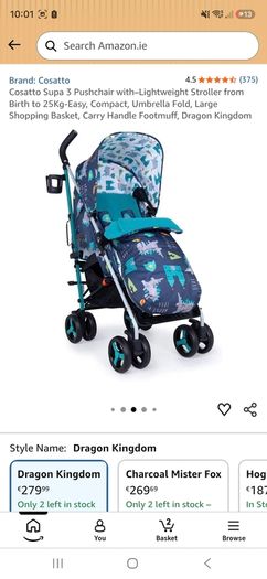 Cosatto Supa Light Weight Stroller from Birth to 25Kg