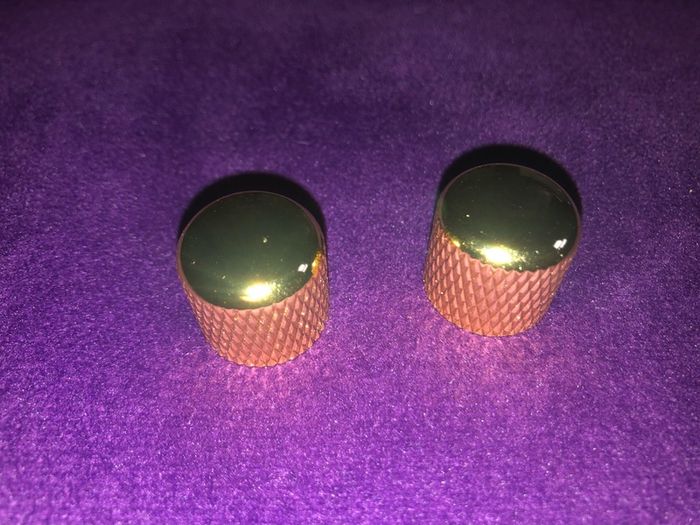 Guitar Gold Knobs Set Of 2 brand new