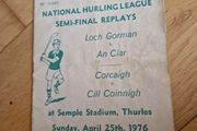 Vintage GAA Hurling Programme  National Hurling League Semi-Finals 1976