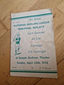 Vintage GAA Hurling Programme  National Hurling League Semi-Finals 1976