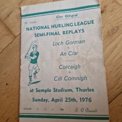 Vintage GAA Hurling Programme  National Hurling League Semi-Finals 1976