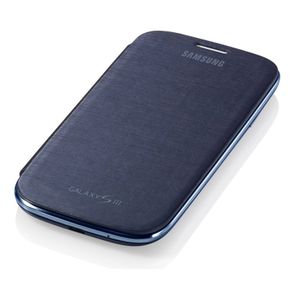 Samsung Galaxy S3 Siii I9300 Ceramic Black Flip Case Cover