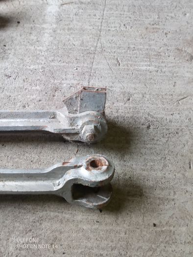 Rare 1859 Victorian Wrought Iron Roof Truss Rods  Salvaged from The Malt House, Dublin (Set of 6)