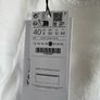 Stradivarius white denim midi skirt with front slit size 12 Image 4
