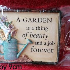Garden Plaque (Resin)