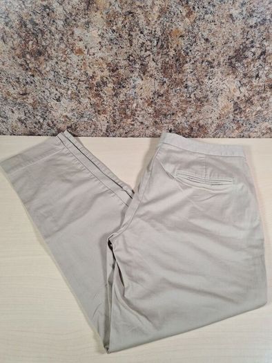 womens MASSIMO DUTTI  trousers chinos stretchy beige Size EU 40 W 32 L 28