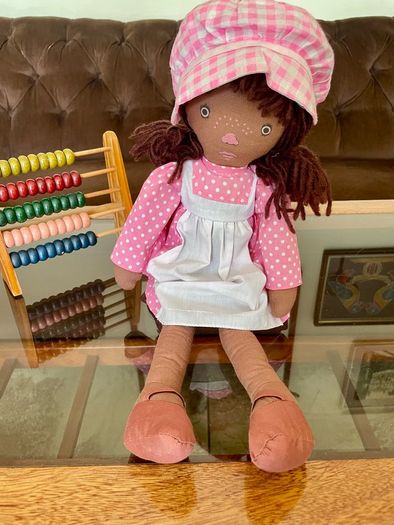 Vintage 1970s Pedigree Sarah Kay Black Rag Doll Ragdoll