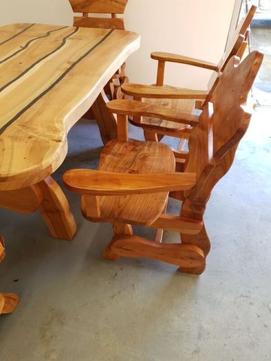 Cherry table and 6 chairs