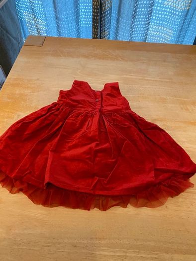 Gorgeous velvety red dress from Next