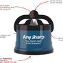 World's Best Knife Sharpener with PowerGrip, Blue Image 4