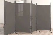 4-Panel Room Divider Anthracite 346x180 cm Fabric