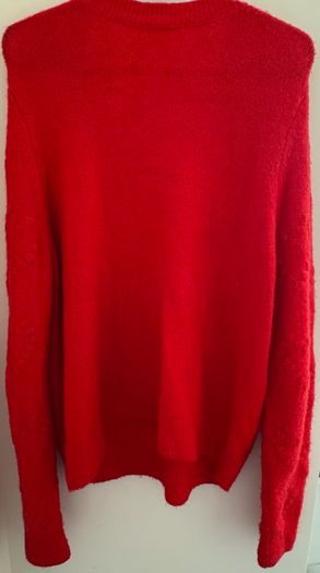 H&M Red Raised Hearts Jumper