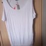 Ladies White Cold Shoulder Top Image 3