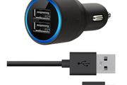 Dual Car charger 2 USB Ports for Belkin iphone 6 5S 5C Ipad Air mini iPad 4