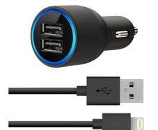 Dual Car charger 2 USB Ports for Belkin iphone 6 5S 5C Ipad Air mini iPad 4