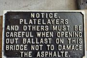 Rare Original Railway Platelayers Cast Iron Notice Sign