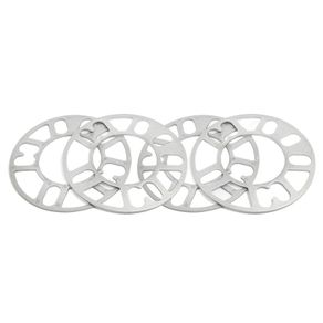 4 x 5mm Aluminum Alloy Wheel Spacers Shims Spacer Universal 4/5 Stud Fit
