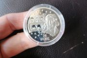 1993 Gibraltar Silver Proof 21 ECUS Coin