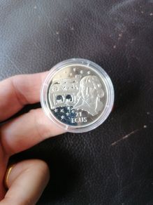 1993 Gibraltar Silver Proof 21 ECUS Coin