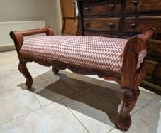 Beautiful Carved Wooden Bench