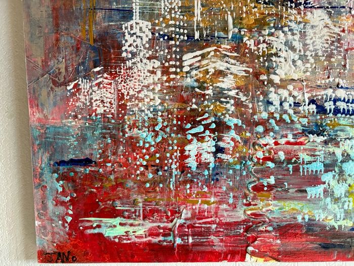 Original Art Original Cityscape in Abstract