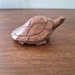 Hand Carved Wood Sea Turtle Ocean Beach House Decor Carving Art Sculpture Statue
