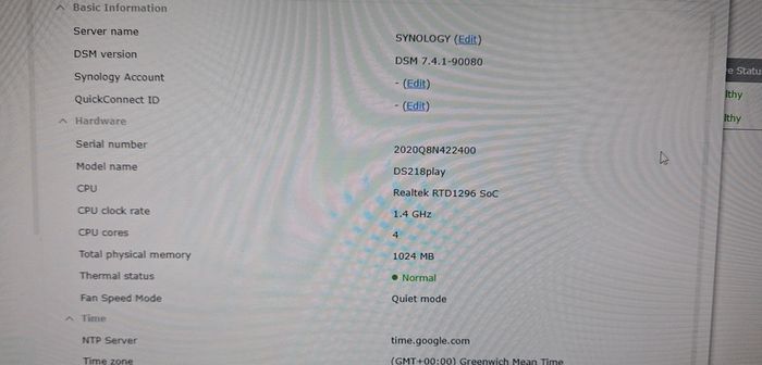 Synology DS218Play