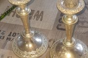 Vintage Pair of Silver Plates Candlesticks Postage Available or Collection