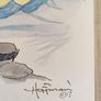 Original Watercolor Painting by Mike Hoffman "Space Angel Nomad" Image 4