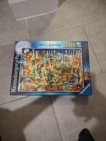 Jigsaw puzzle 1000 pieces word landmarks Ravensburger