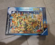 Jigsaw puzzle 1000 pieces word landmarks Ravensburger