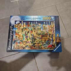 Jigsaw puzzle 1000 pieces word landmarks Ravensburger