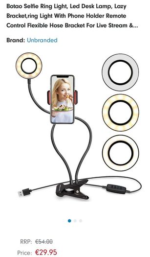 Aurora Flex LED Ring Light & Phone Holder Clip