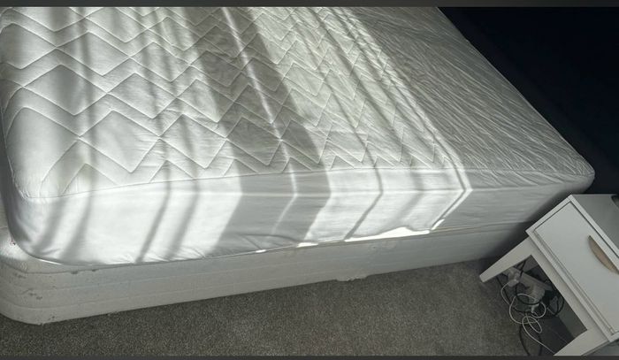 Double bed and mattress