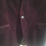 Mens Plum Velvet Blazer Image 3