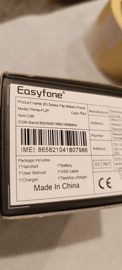 Easyfone Flip Big Button Phone brand new