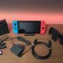 Nintendo Switch 32GB Console + Dock, Controller, Charger + Case + 2 Games Image 2