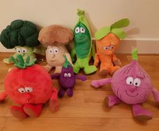 Soft toys fruits and vegetables