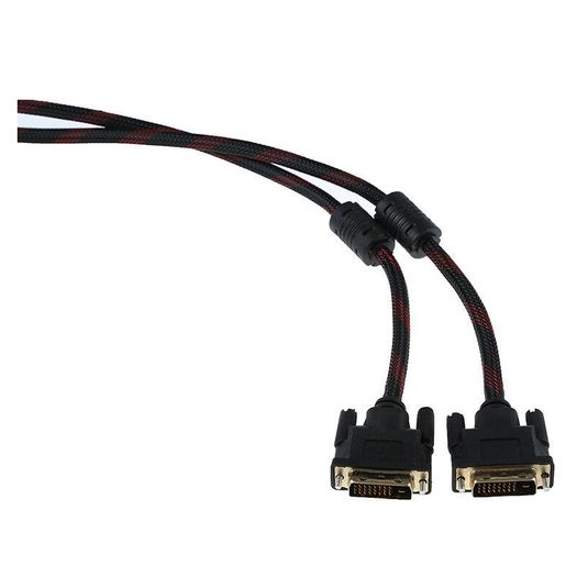 DVI-D (24+1) Dual Link (Male/Male) 1.5M Nylon Braided/Gold-Plated Cable (Brand New/Warranty)