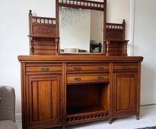 Antique Mirror-Back Sideboard / Dresser