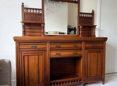Antique Mirror-Back Sideboard / Dresser