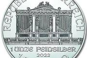 The 2022 Austrian Philharmonic 1 oz silver coin is a popular European bullion coin struck by the Austrian Mint in \(.999\) fine silver