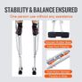 Drywall Stilts, 91.4 cm-127 cm Adjustable Aluminum Tool Stilts with Protective Knee Pads, Durable and Non-slip Work Stilts for Sheetrock Painting Image 6