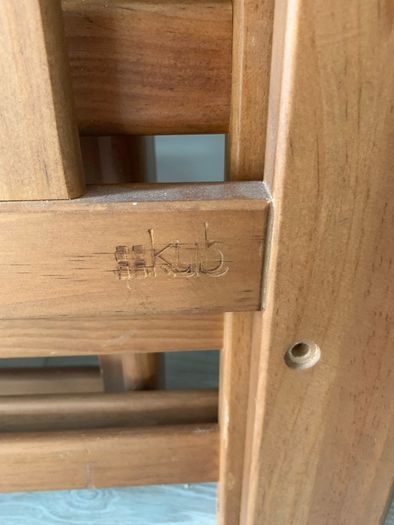 Wooden cot