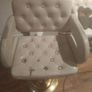 2 leather swivel stools Image 2