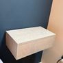 2 Grey Concrete Effect Floating Bedside Tables Image 2