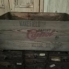 Vintage Castrol Wakefield Wooden Oil Box